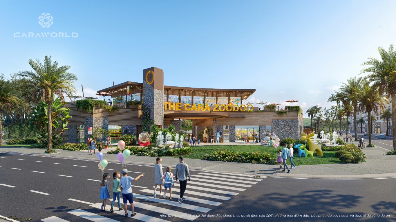 Cầu đi bộ - Sông Town CaraWorld